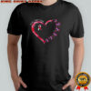 Breast Cancer Heart Dragonflies Awareness shirt