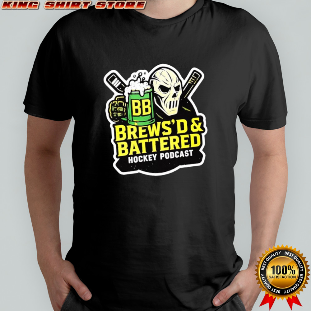 Brews’d and Battered hockey podcast shirt