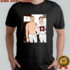 Brock Purdy and Mac Jones San Francisco 49ers football player graphic shirt
