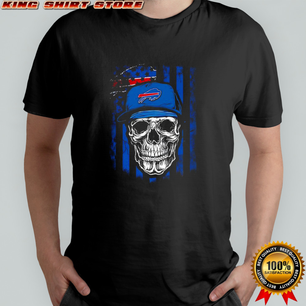 Buffalo Bills NFL skull American flag football lover shirt