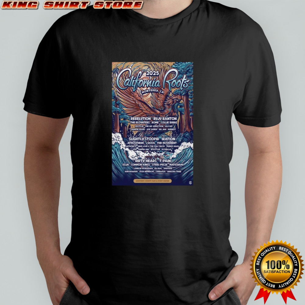 California Roots Monterey CA Festival 2025 T-Shirt