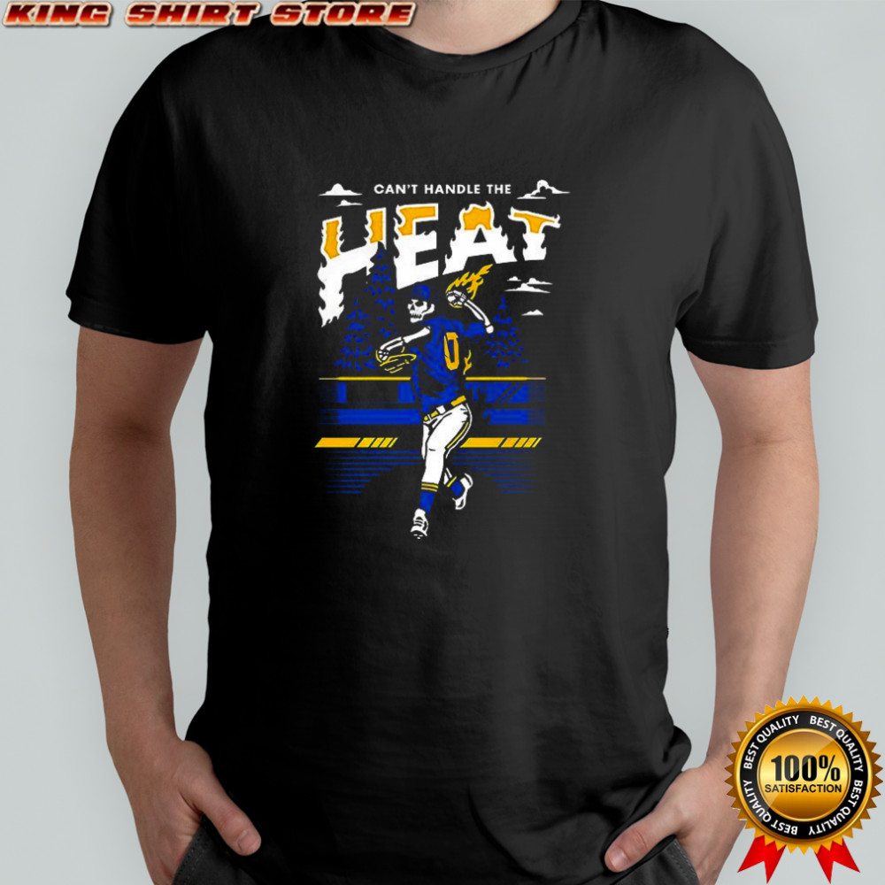 Can’t Handle the Heat baseball skeleton throwing ball shirt