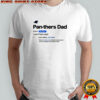 Carolina Panthers Dad definition shirt