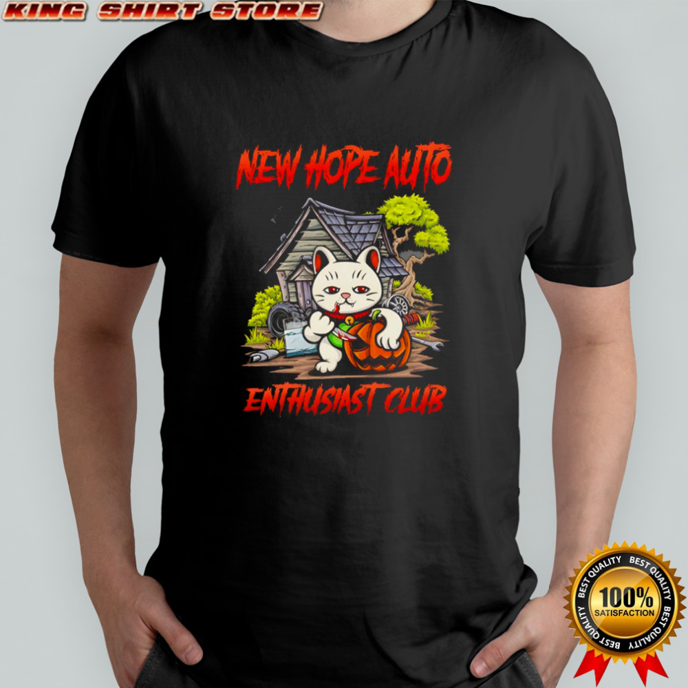 Cat new hope auto enthusiast club Halloween shirt