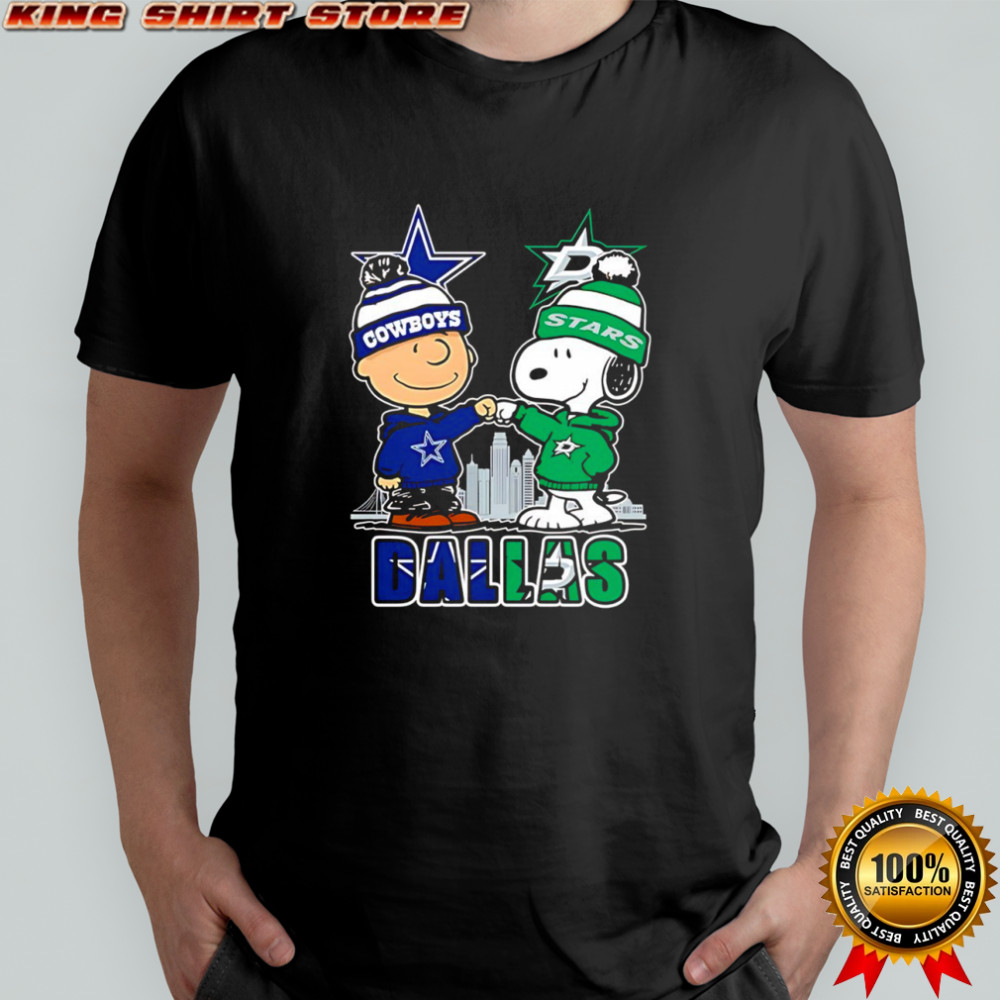 Charlie Brown and Snoopy x Dallas Cowboys and Dallas Stars shirt Charlie Brown and Snoopy x Dallas Cowboys and Dallas Stars shirt