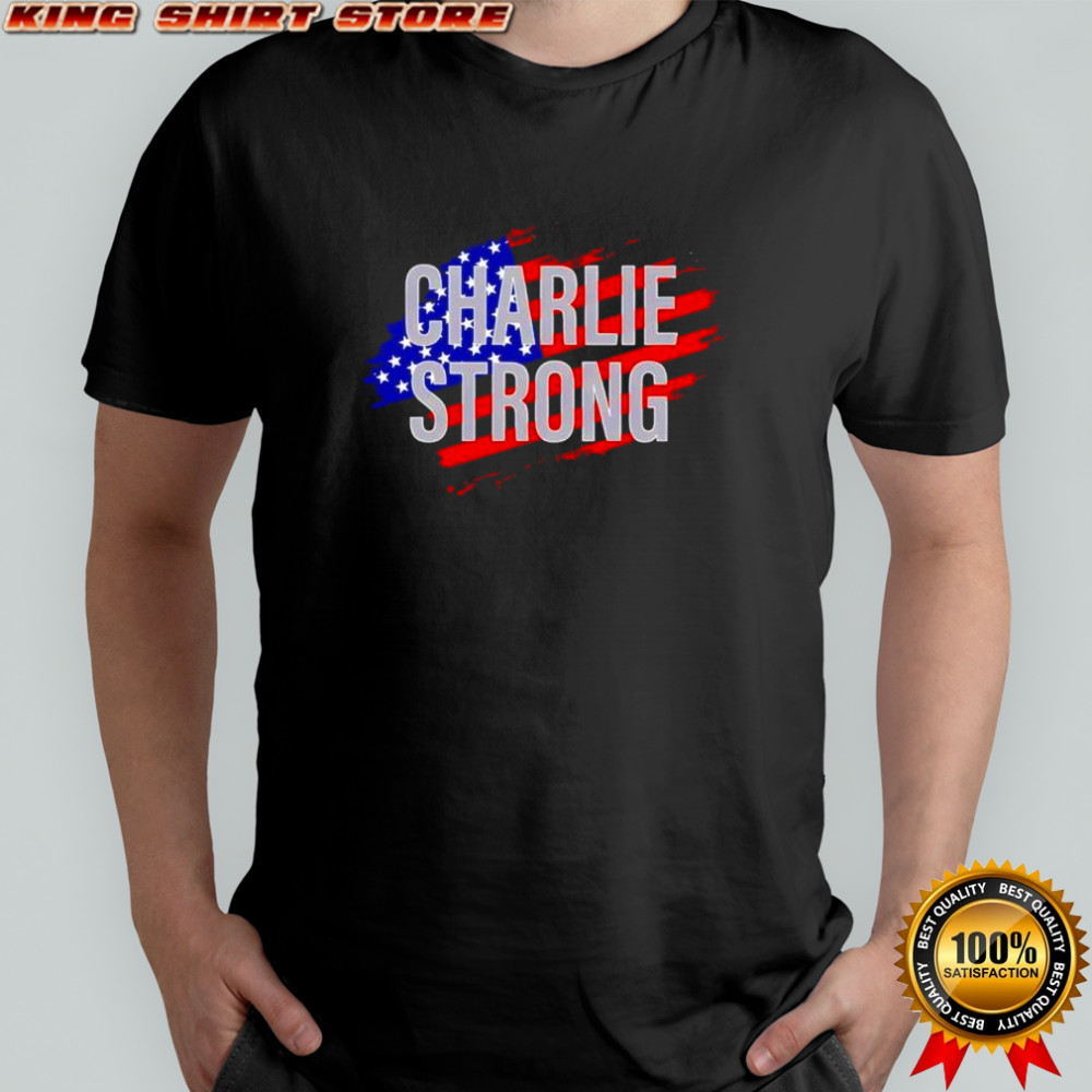 Charlie Strong USA Flag Shirt