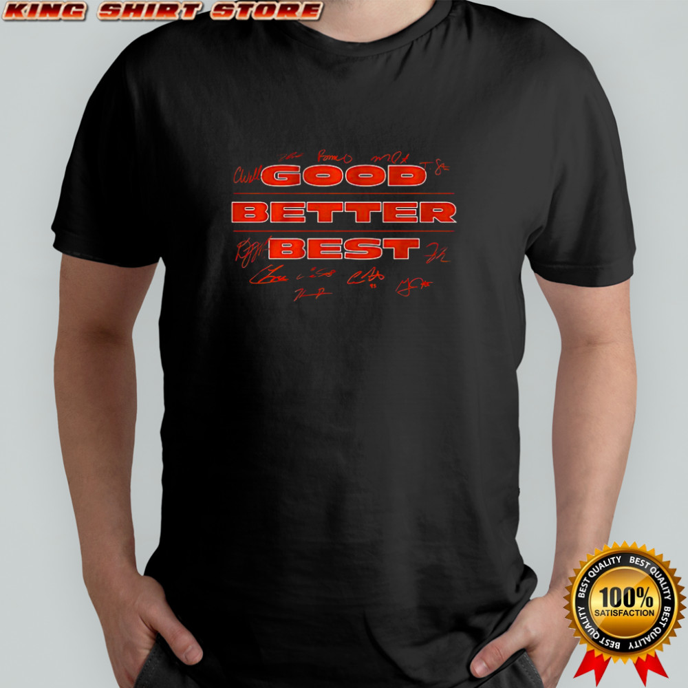 Chicago Bears football good better best players signature shirt