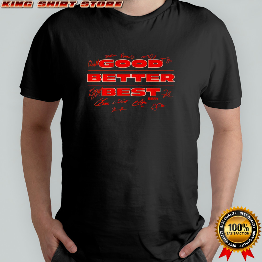 Chicago Bears players good better best signatures shirt