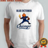 Chicago Cubs baseball blue october pumpkin head Halloween shirts