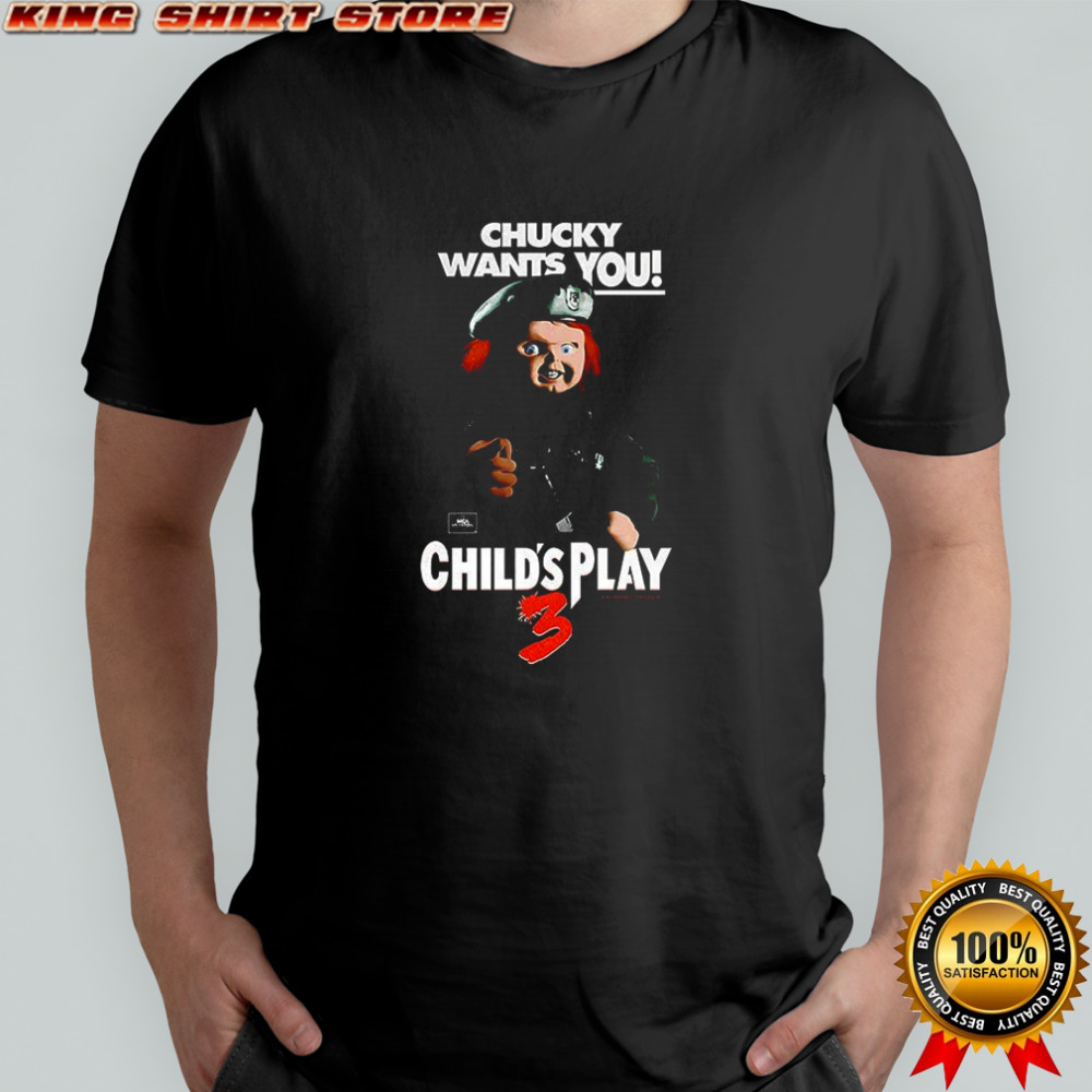 Chucky want you Child’s Play 3 Halloween characters shirt