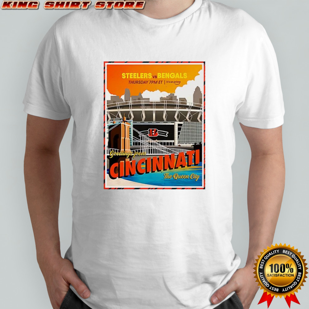 Cincinnati Bengals Vs Pittsburgh Steelers NFL The Queen City Gameday 2025 shirt