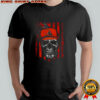 Cleveland Browns NFL Skull American Flag Football Lover T-Shirt