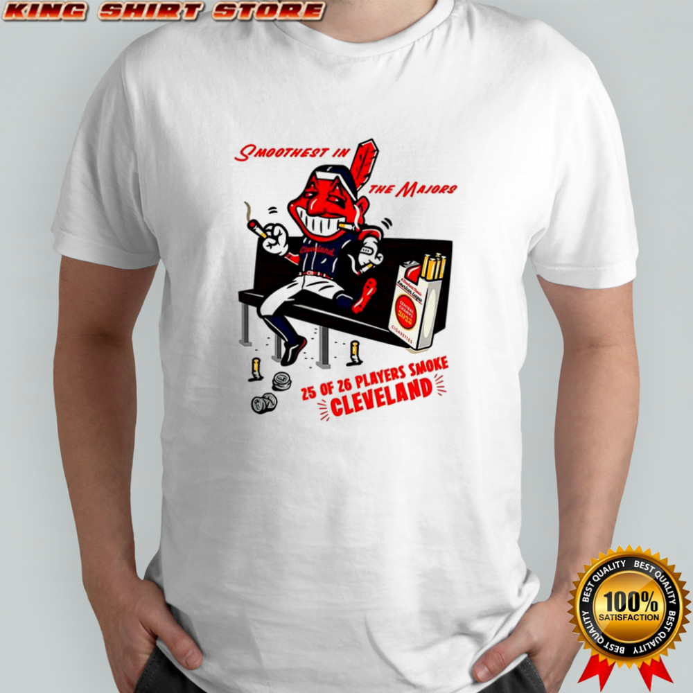 Cleveland Guardians baseball American League Central Champs 2025 Cigarettes Chief Wahoo shirt