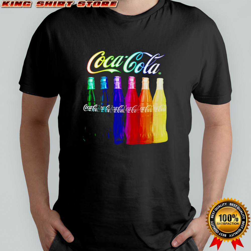Coca-Cola Rainbow Multi Bottles Shirt