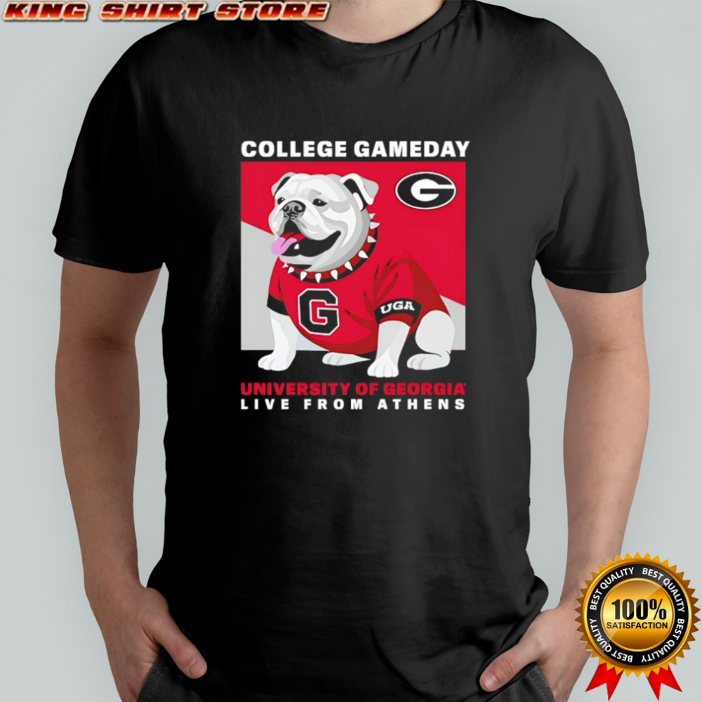 College GameDay Georgia Mascot University live from athens shirt