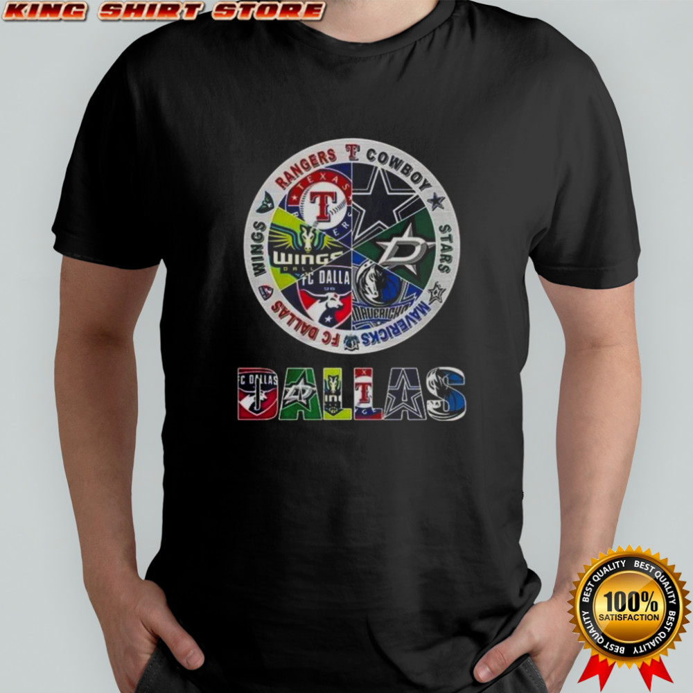 Combined Logos Of Dallas Sports Teams T-Shirt