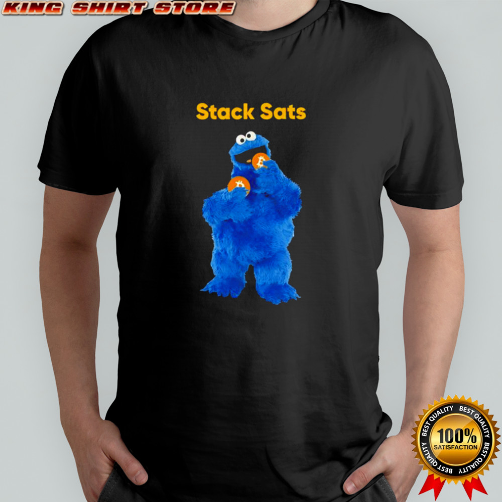 Cookie Monster Stack Sats coins shirt