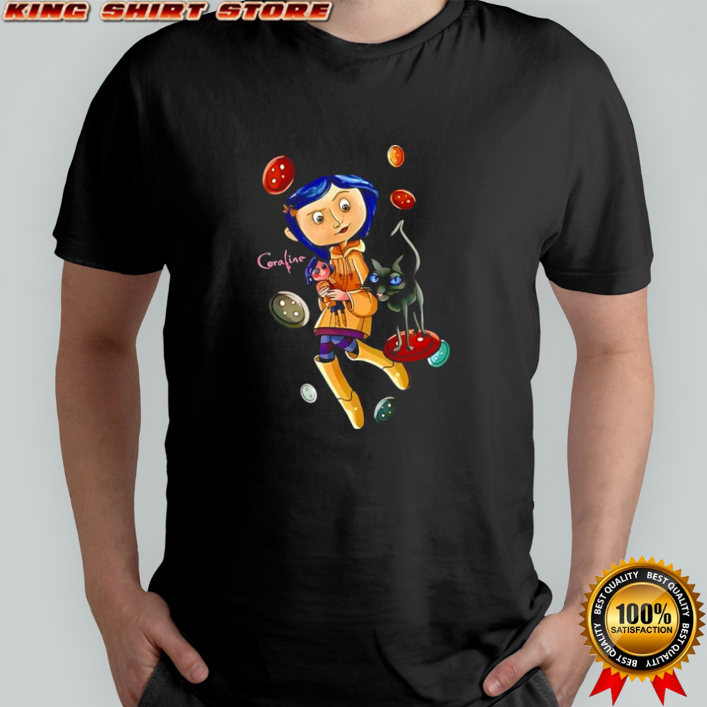 Coraline animated film character shirt