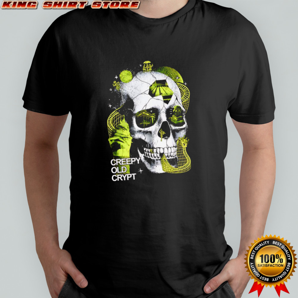 Creepy Old Crypt skull theme parks shirt
