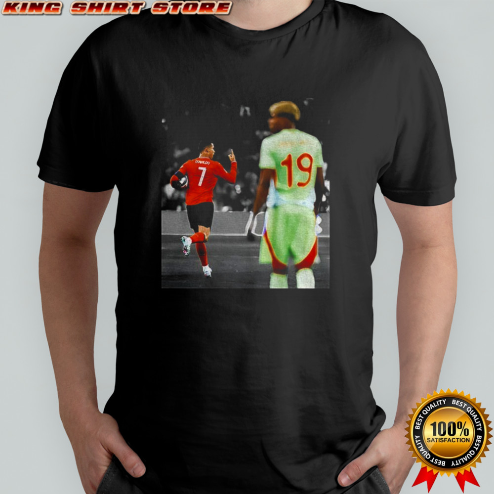 Cristiano Ronaldo and Lamine Yamal UEFA Nations League 2025 shirt