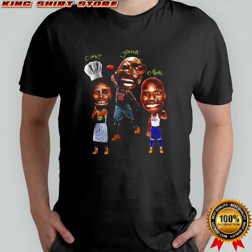 Curly Jordan O’Neal Basketball big three funny shirt