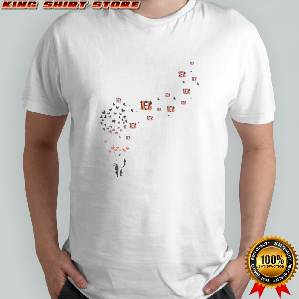 Dandelion Flower Cincinnati Bengals Football Logo T-Shirt