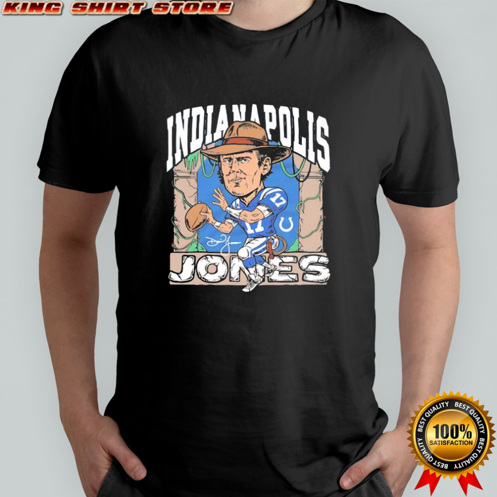 Daniel Jones Indianapolis Colts Indianapolis Jones signature logo shirt
