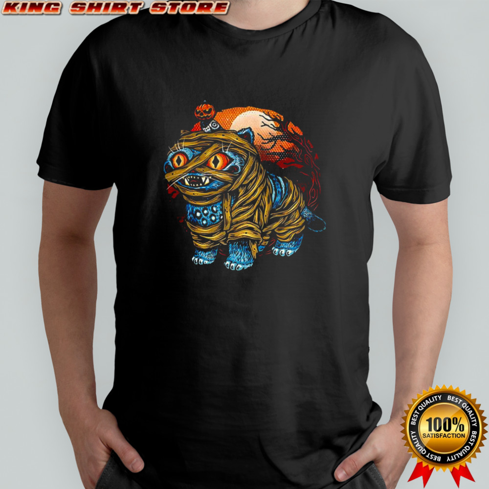 Derpy tiger Mummy and Sussie pumpkin head Halloween shirt