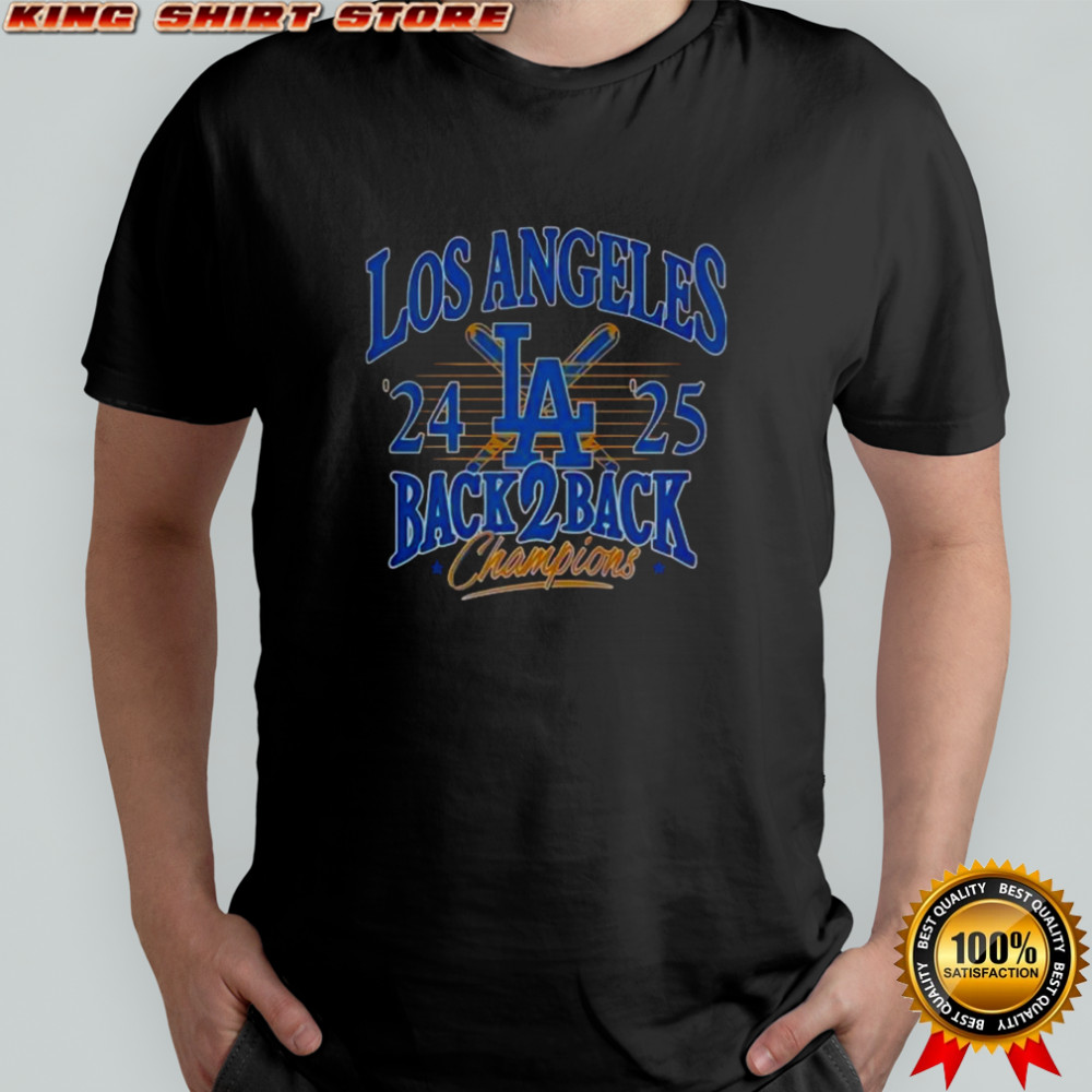 Dodgers 2025 National League Champions Celebration Baseball T-Shirt Dodgers 2025 National League Champions Celebration Baseball T-Shirt
