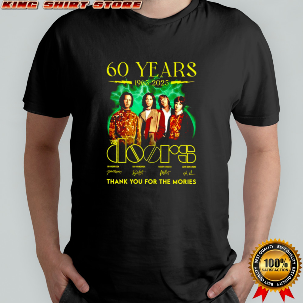 Doors 60 years 1965-2025 thank you for the memories actors’ signature shirt