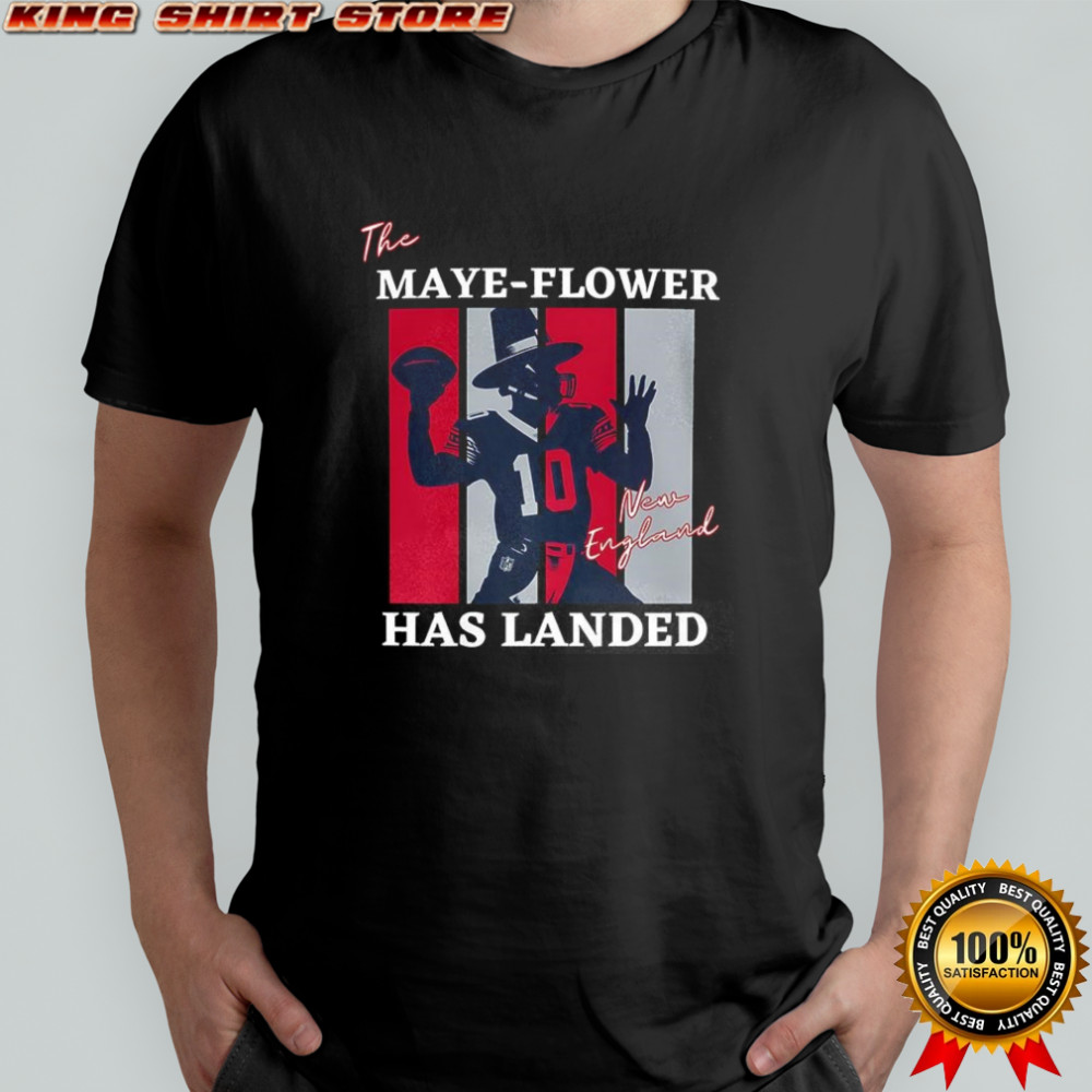 Drake Maye New England Patriots football the maye flower has landed shirt