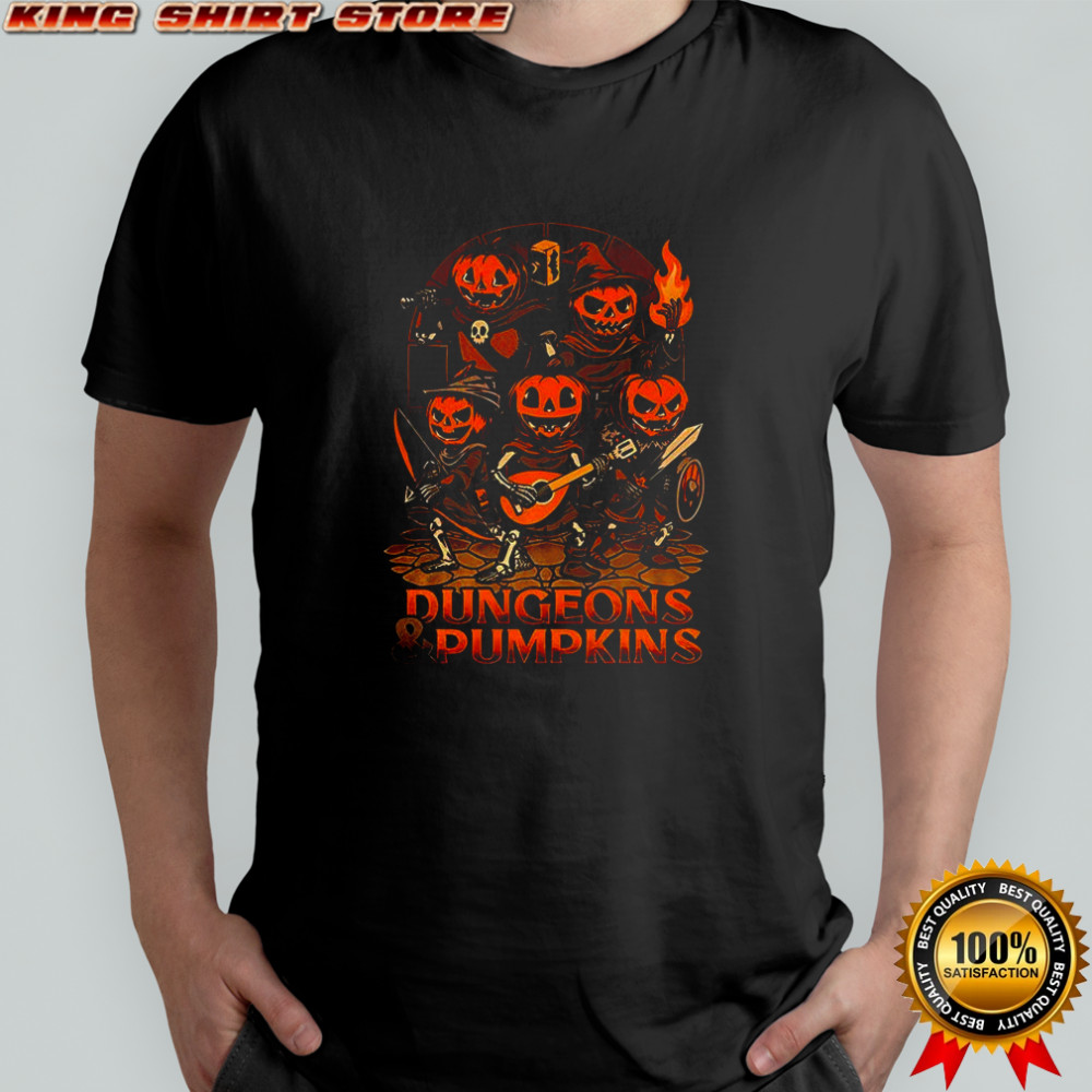 Dungeon Pumpkin D and D Halloween shirt