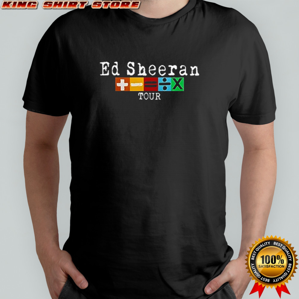 Ed Sheeran Mathematics tour logo signature shirt