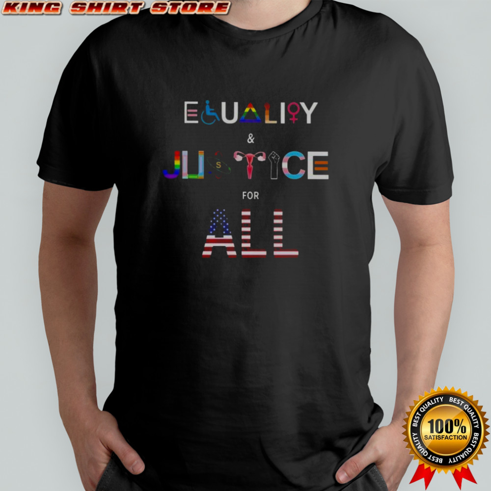 Equality And Justice For All US Flag T-Shirt