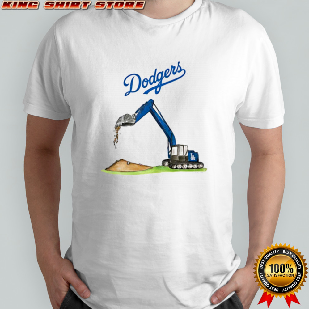Excavator vs Los Angeles Dodgers MLB Baseball sports fans shirt Excavator vs Los Angeles Dodgers MLB Baseball sports fans shirt
