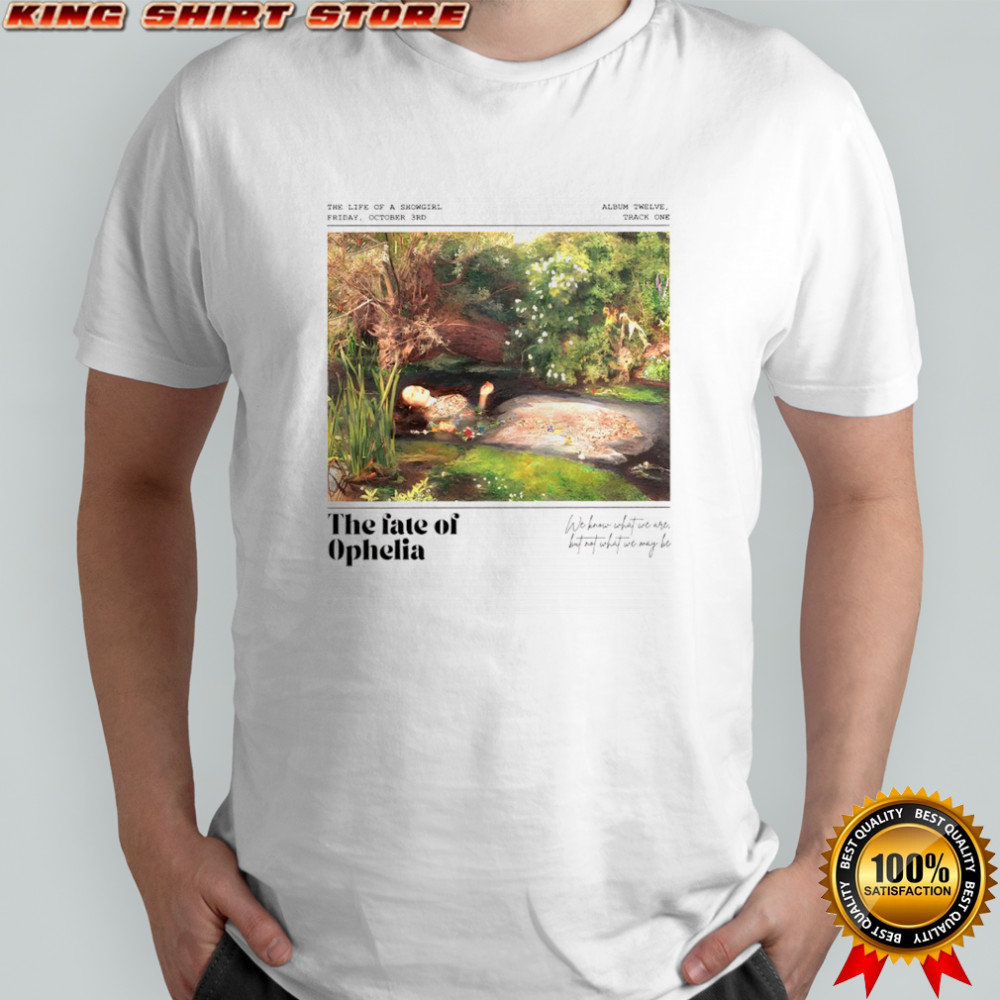 Fate of Ophelia TS Inspired In My Showgirl Era Pearls Concert Lyric shirt