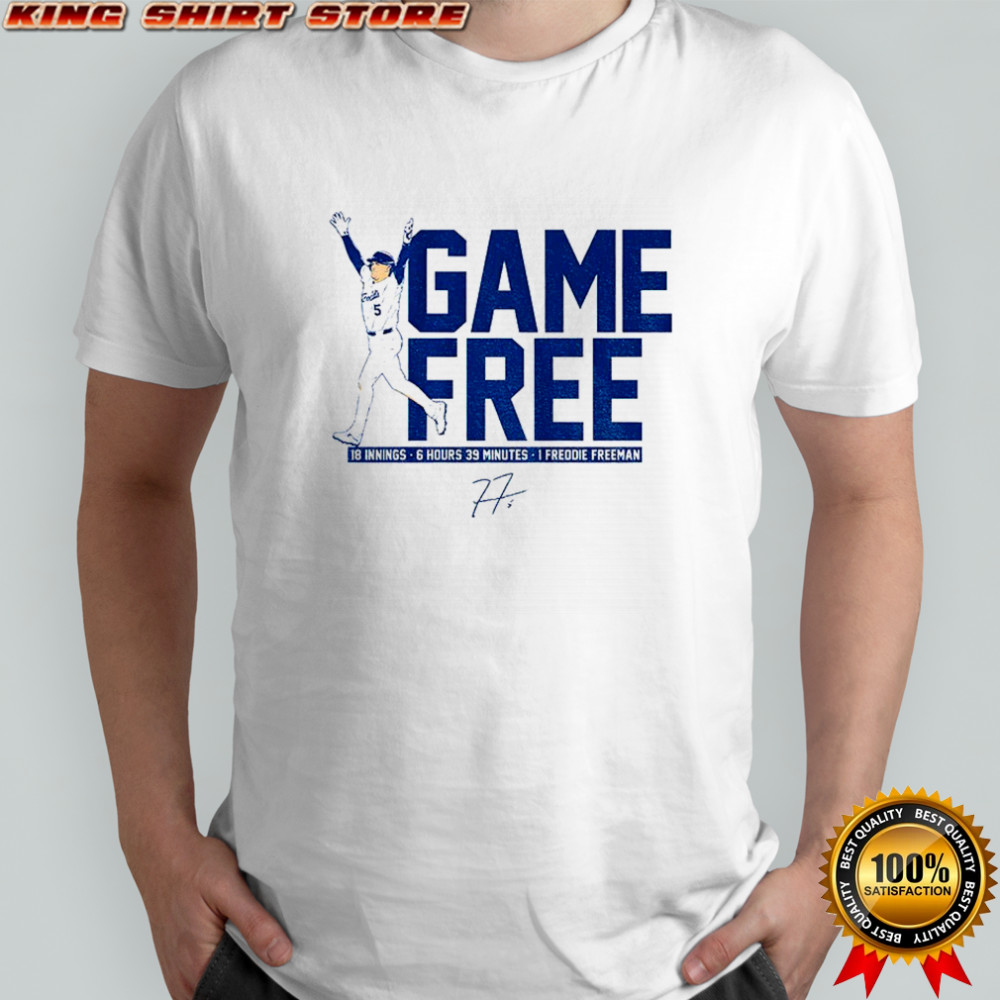 Freddie Freeman Los Angeles Dodgers Game Free Baseball 18 Innings MLB 2025 shirt