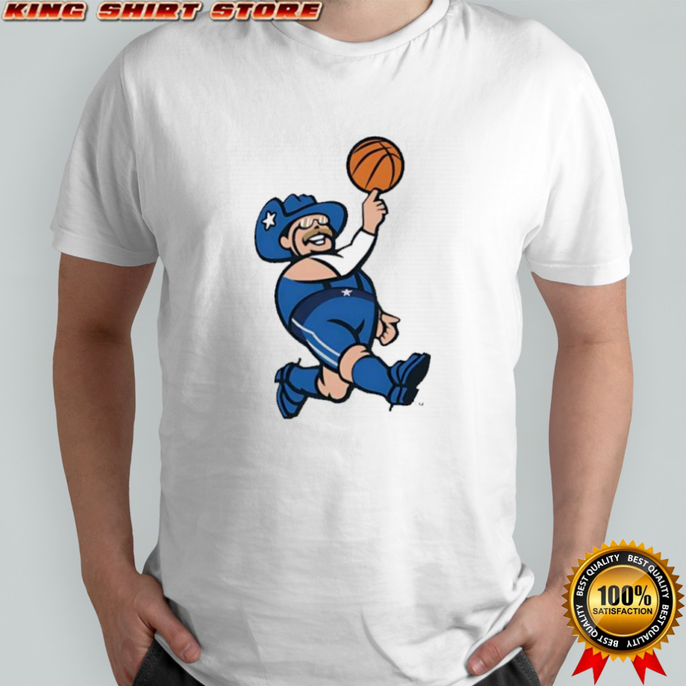 Frisco RoughRiders x Dallas Mavericks mascot shirt