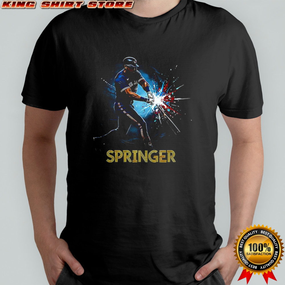 George Springer Toronto Blue Jays baseball hit graphic shirt