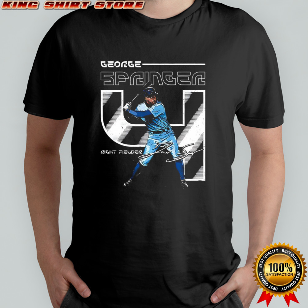 George Springer Toronto Blue Jays baseball Number 4 signature shirt