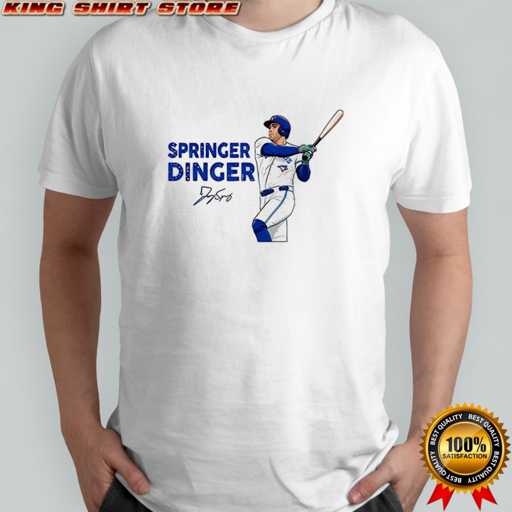 George Springer Toronto Blue Jays baseball Springer Dinger signature shirt