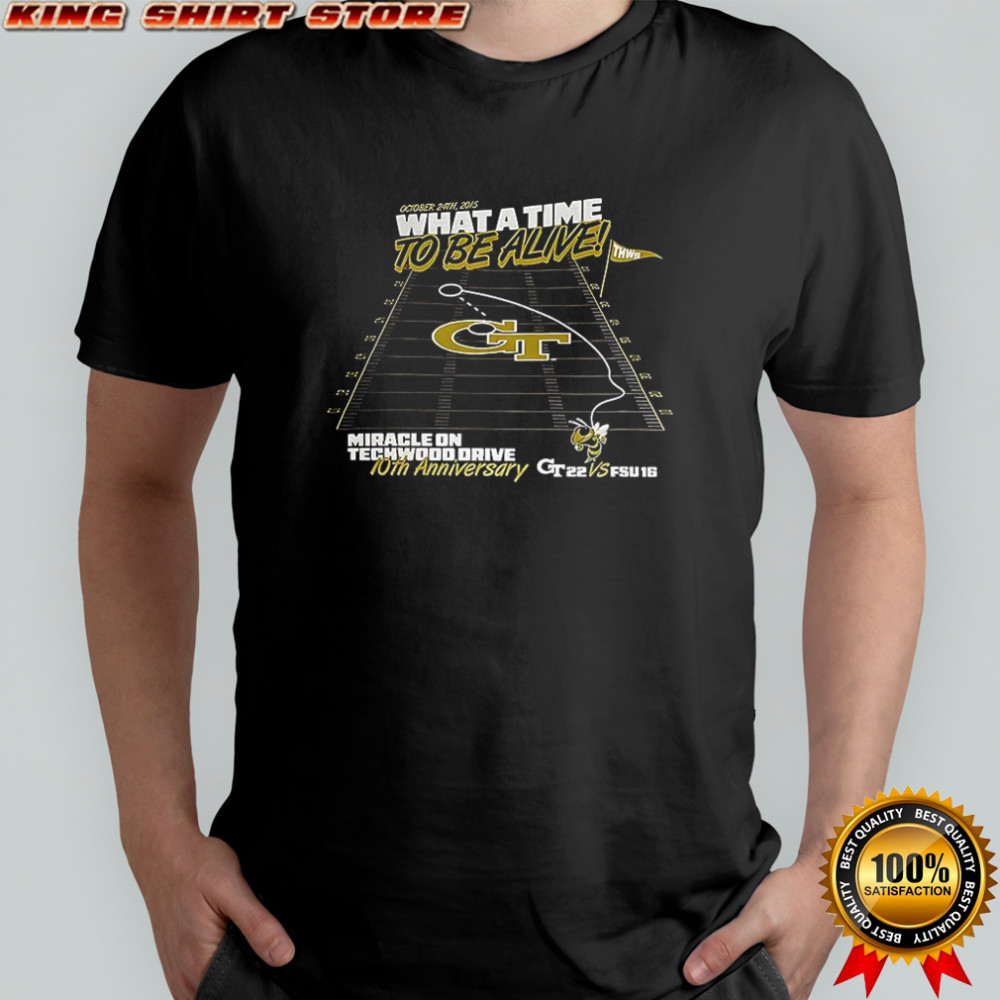 Georgia Tech vs Florida State Miracle on Techwood Drive 10th Anniversary 2025 shirt