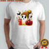 Ghost Halloween x Kansas City Chiefs football beanie pumpkin bats shirt