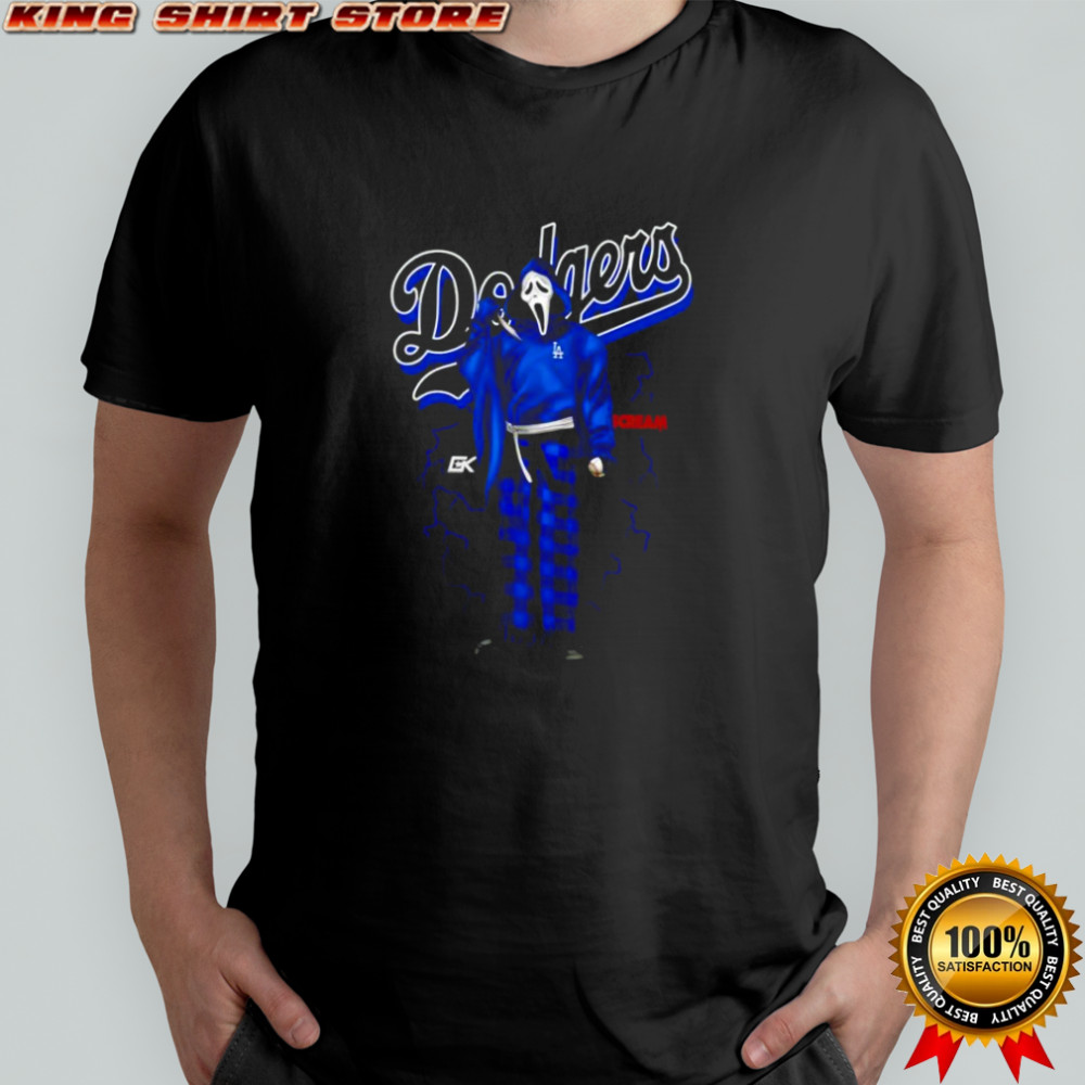 Ghostface Dodgers Los Angeles Dodgers Halloween shirt