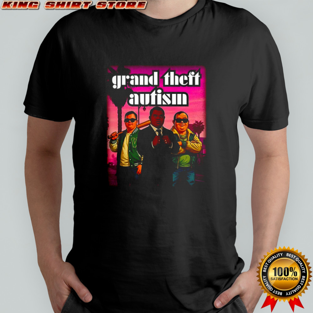 Grand Theft Autism Auto video game parody shirt