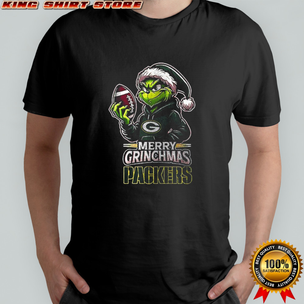 Green Bay Packers Merry Grinchmas they hate us because they ain’t us shirt