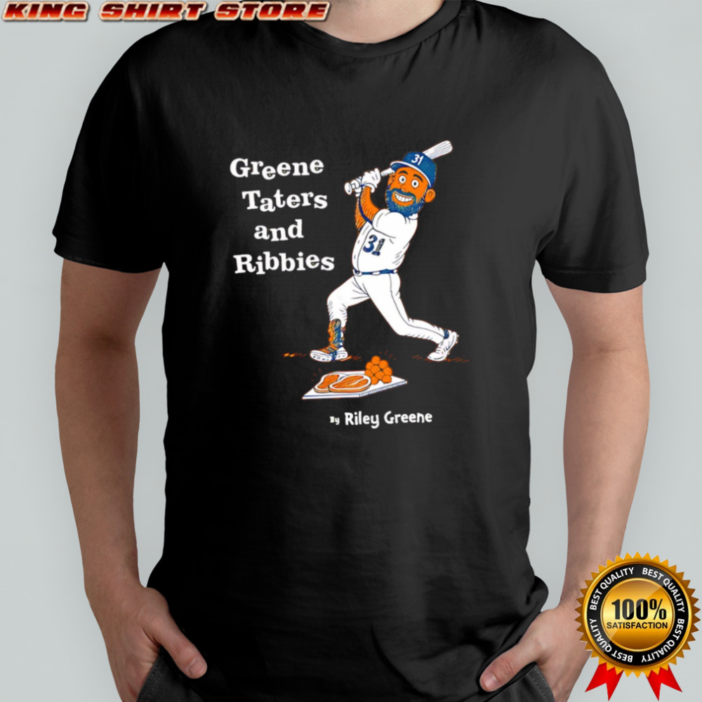 Greene Taters and Ribbies cartoon Detroit Tigers shirt