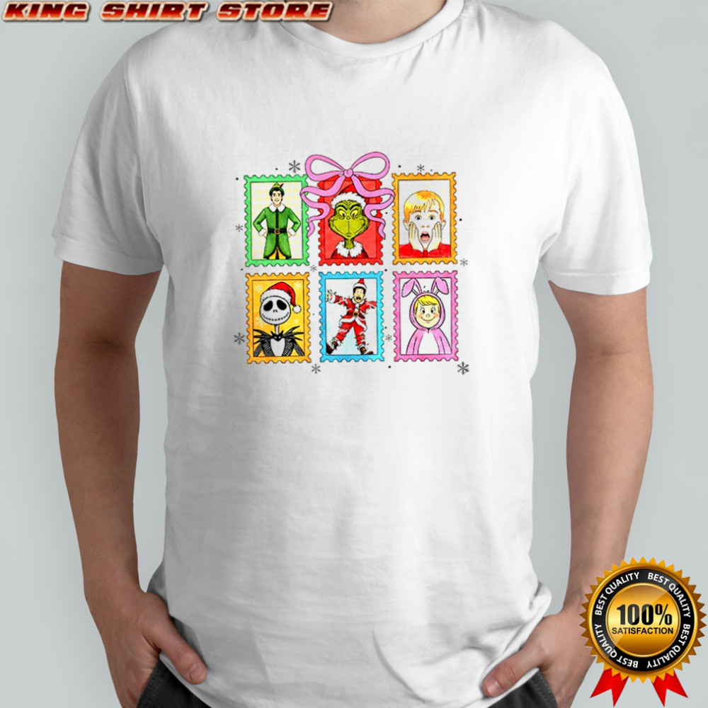 Grinch and Christmas character Christmas Coquette 2025 vintage shirt Grinch and Christmas character Christmas Coquette 2025 vintage shirt