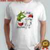 Grinch and Santa Claus hand trending six seven meme Merry Christmas shirt