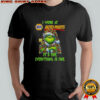 Grinch Christmas Tree X Napa Auto Parts I Work At It’s Fine Everything Is Fine T-Shirt